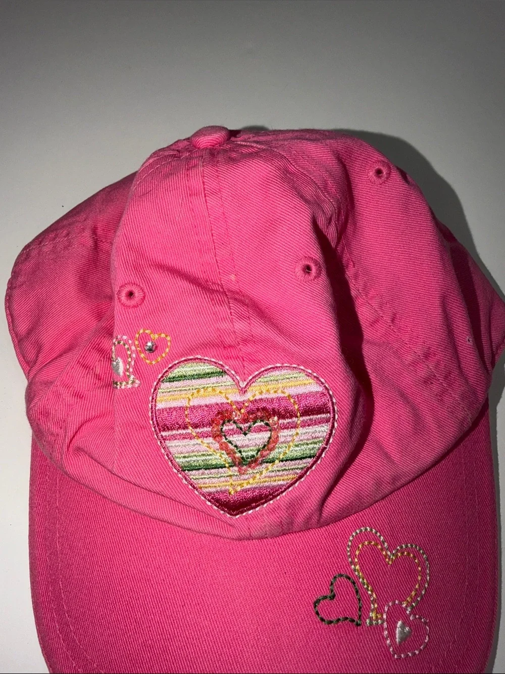 Kids Pink Heart Baseball ‘Love’ Cap The Children’s Place